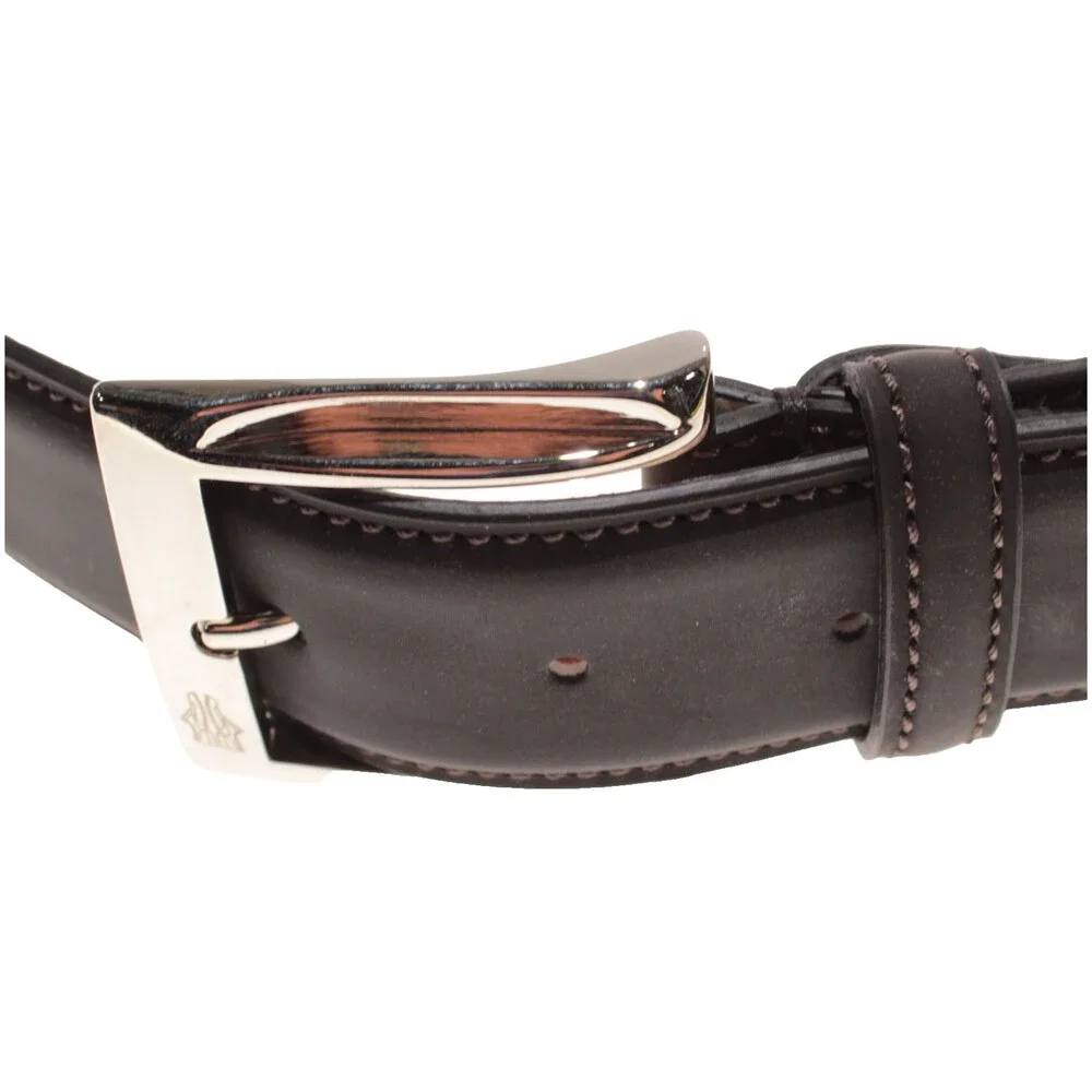 Di Bianco NWT Cut to Size Dress Belt In Solid Brown Leather One Size